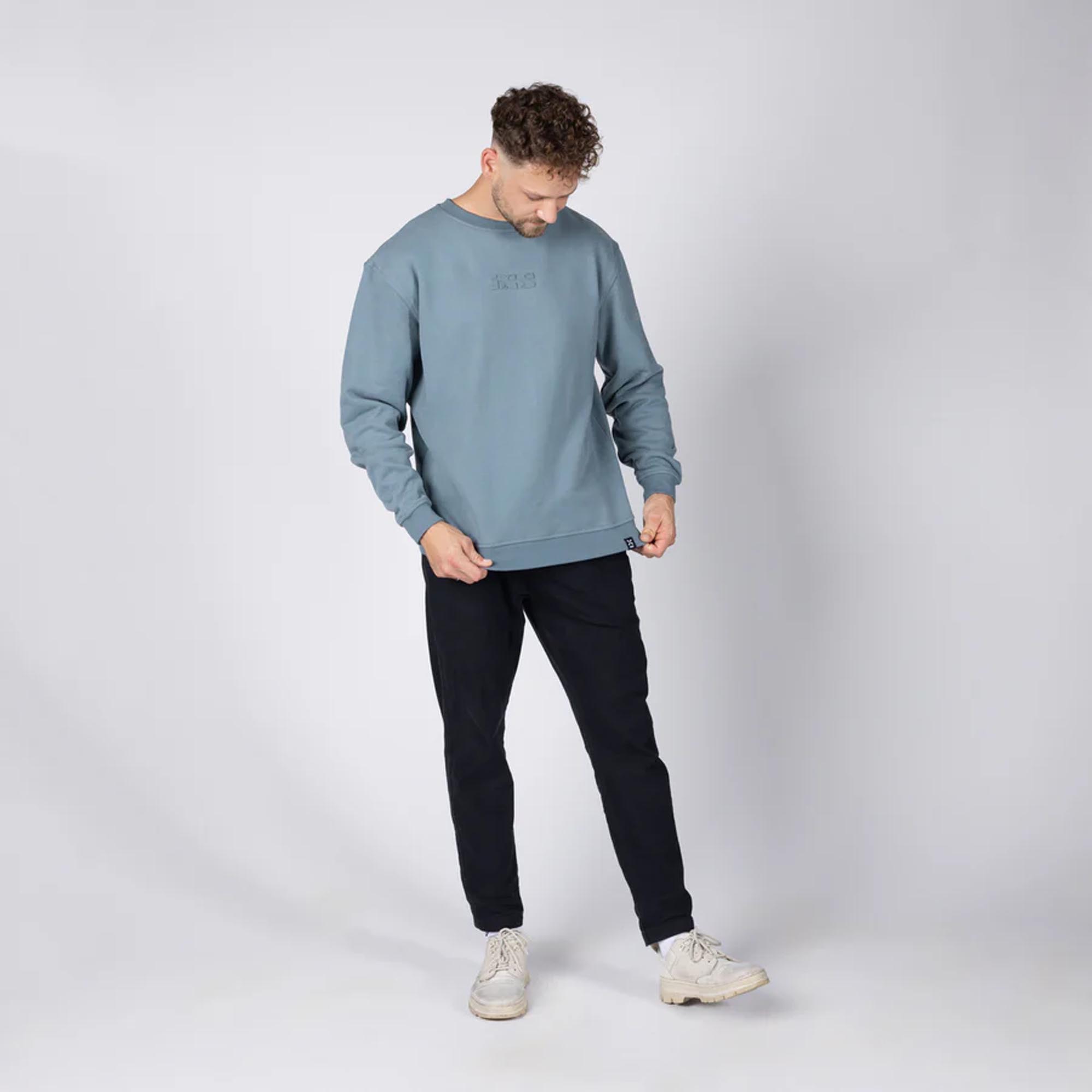 IXS Brand 1.0 Sweatshirt blue/grey L Figure 4