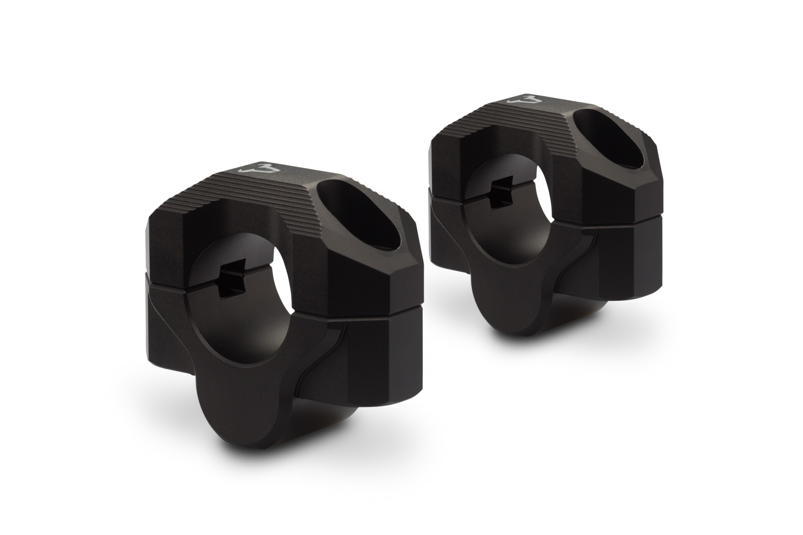 Ridicător de ghidon SW-Motech pentru ghidon Ø de 28 mm - H=20 mm. Negru. S-a întins. Figura 1