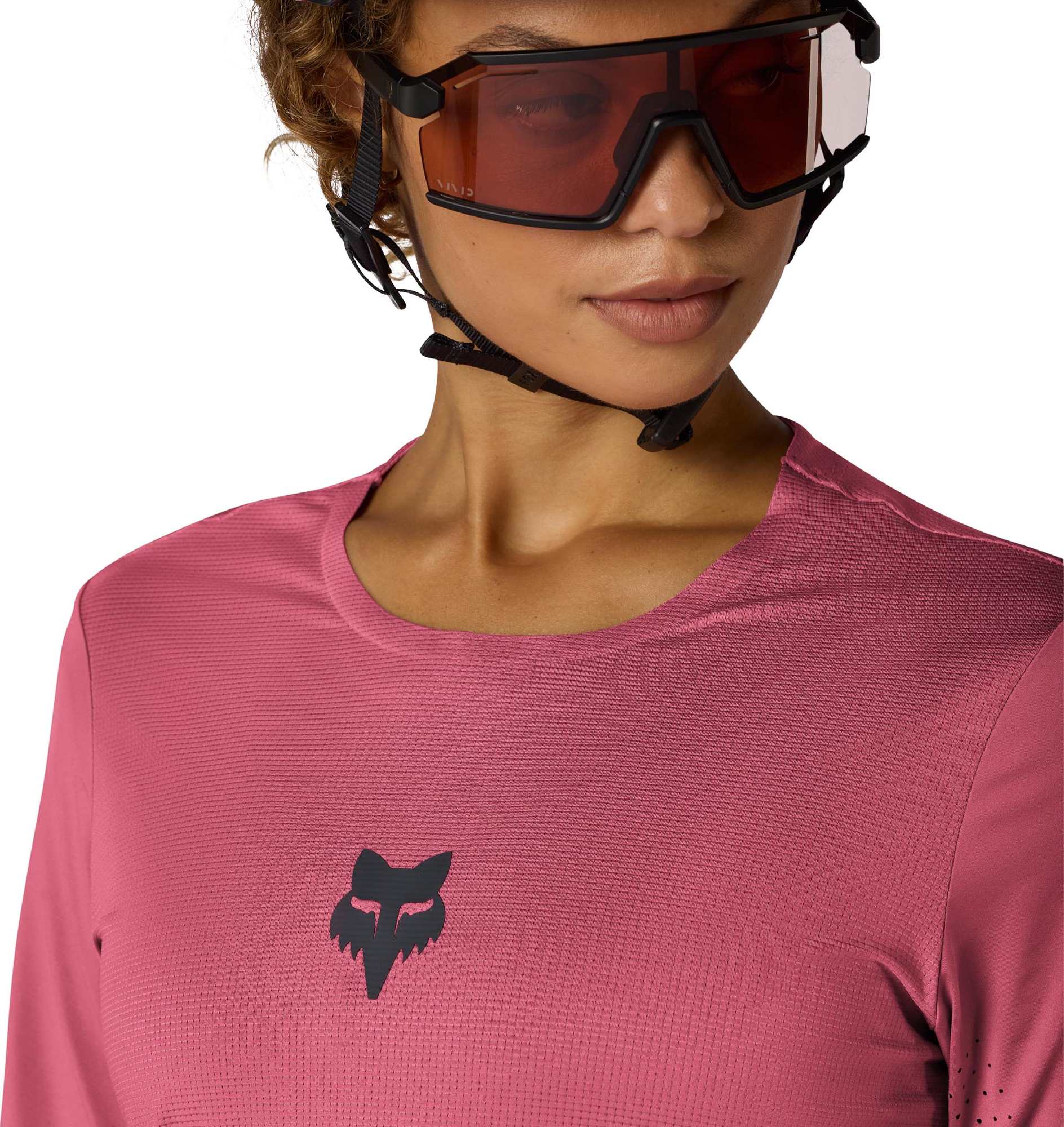 FOX Flexair Ladies Bicycle Jersey hotpink S Figure 5