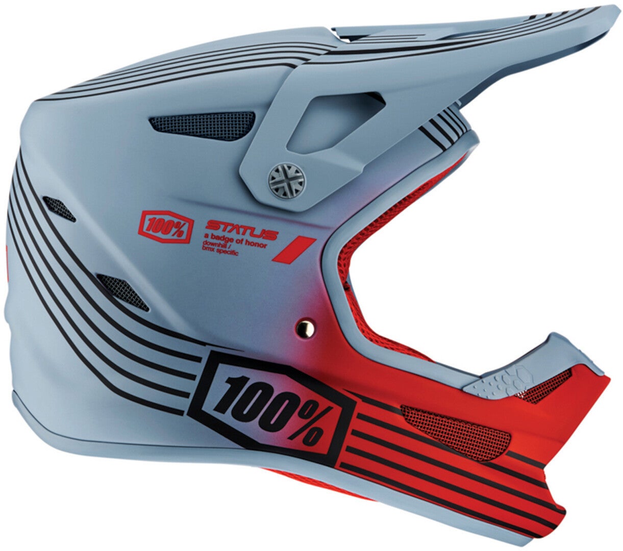 100% Status Stripes Casco Downhill Giovanile Y/M (49/50) Figura 1