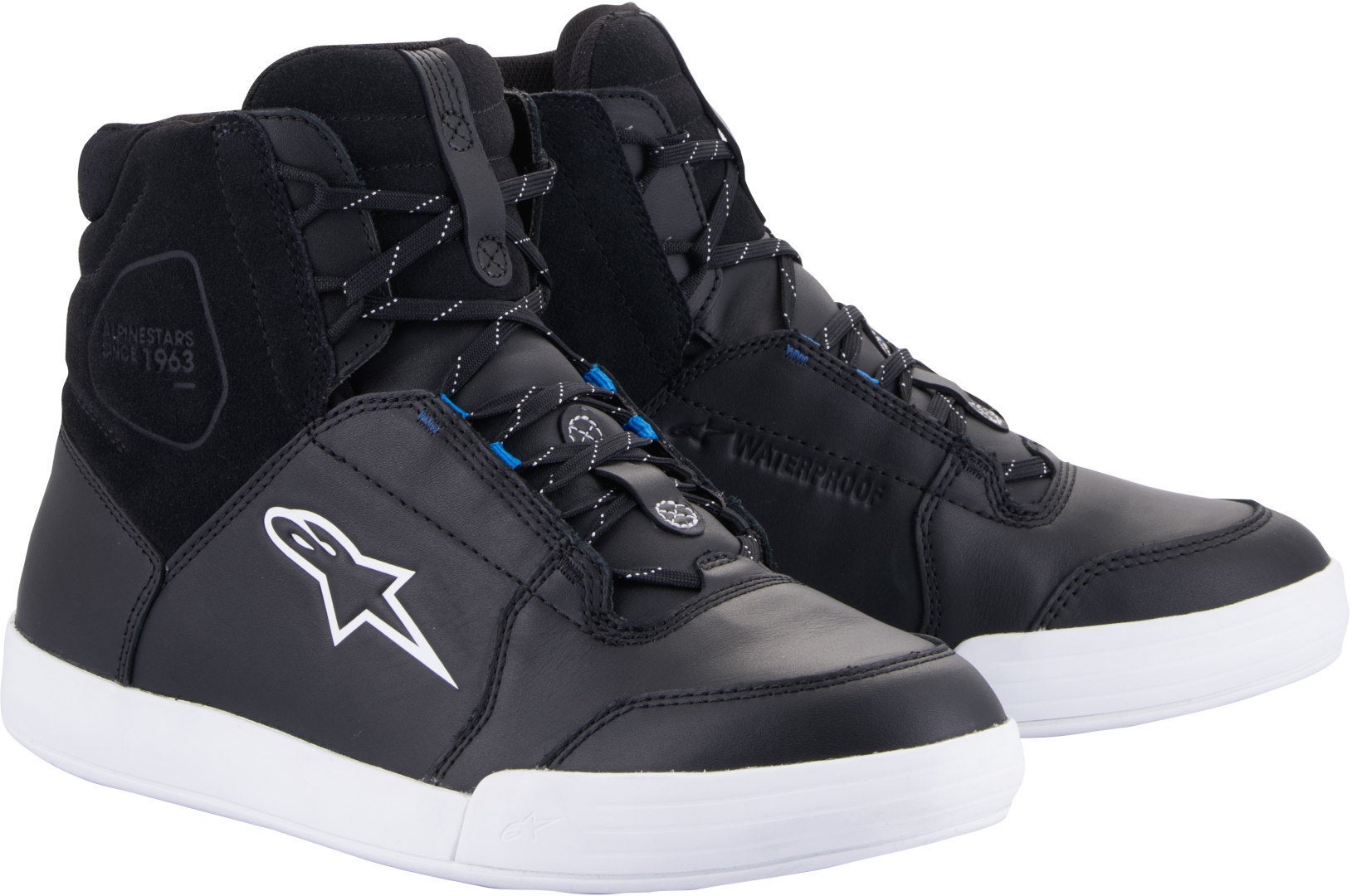 Alpinestars Chrome Drystar Chaussures de moto imperméables Noir/Blanc 13 Figure 1