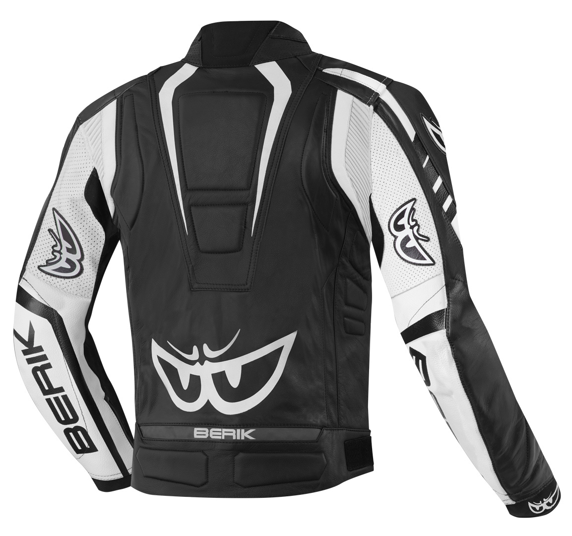 Berik Striper Motorcycle Leather Jacket black/white 56 Figure 2
