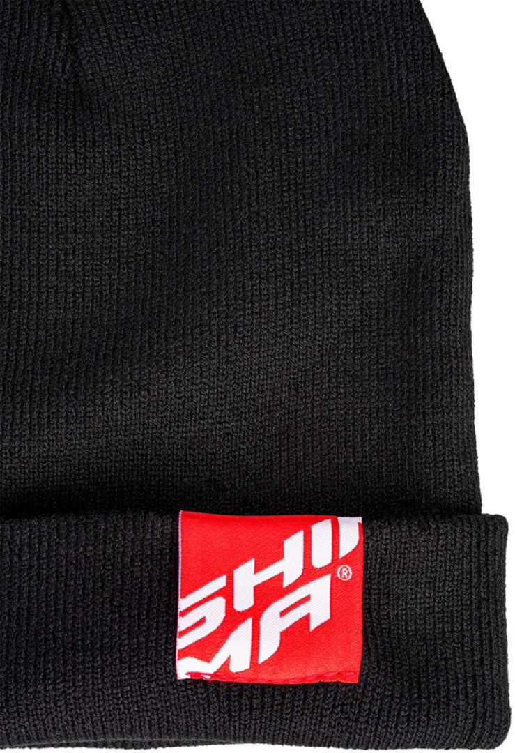 SHIMA Label Beanie Negru/Roșu Figura 3