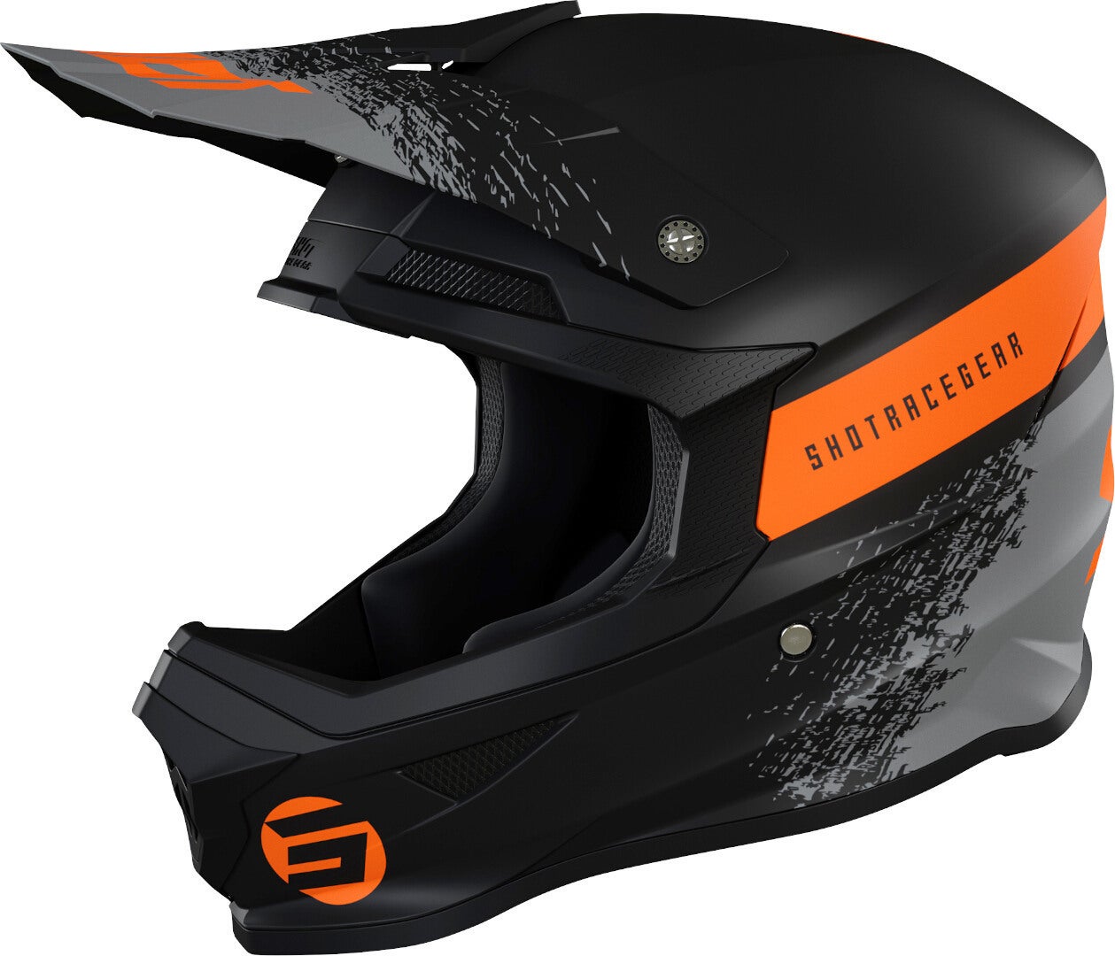 Shot Furious Roll Motocross hjelm sort/orange S (55/56) Figur 1