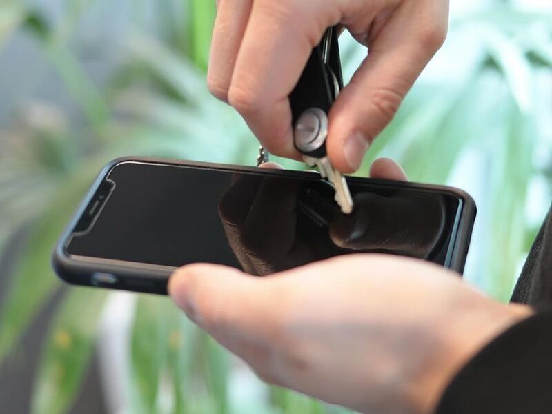 Quad Lock Skärmskydd - Härdat Glas - Samsung Galaxy A34 Figur 5