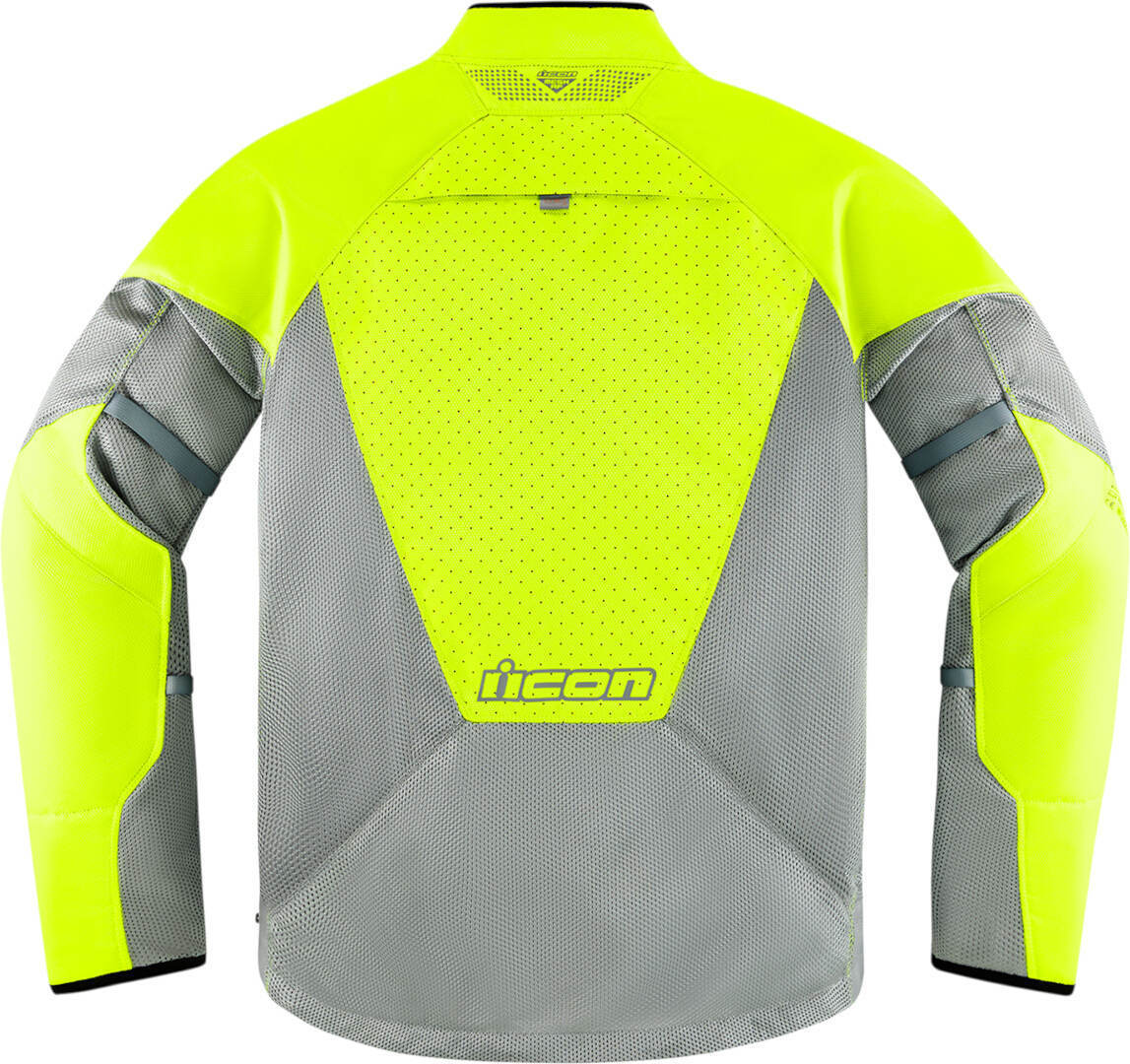 Icon Mesh AF 2023 Motorcycle Textile Jacket grey/yellow L Figure 2