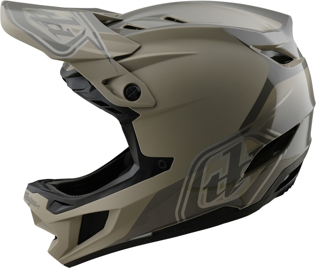 Troy Lee Designs D4 Mips Shadow Polyacrylite 내리막 투구 카키 S (55/56) 그림 9