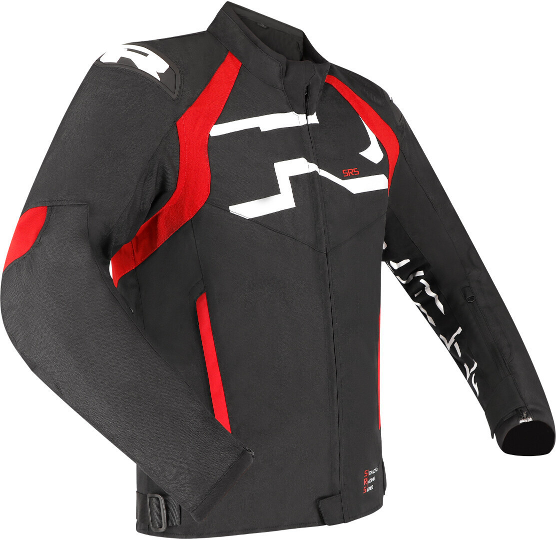 Richa Stradale Tex WP waterproof Motorcycle Textile Jacket black/red/white 4XL Figure 1