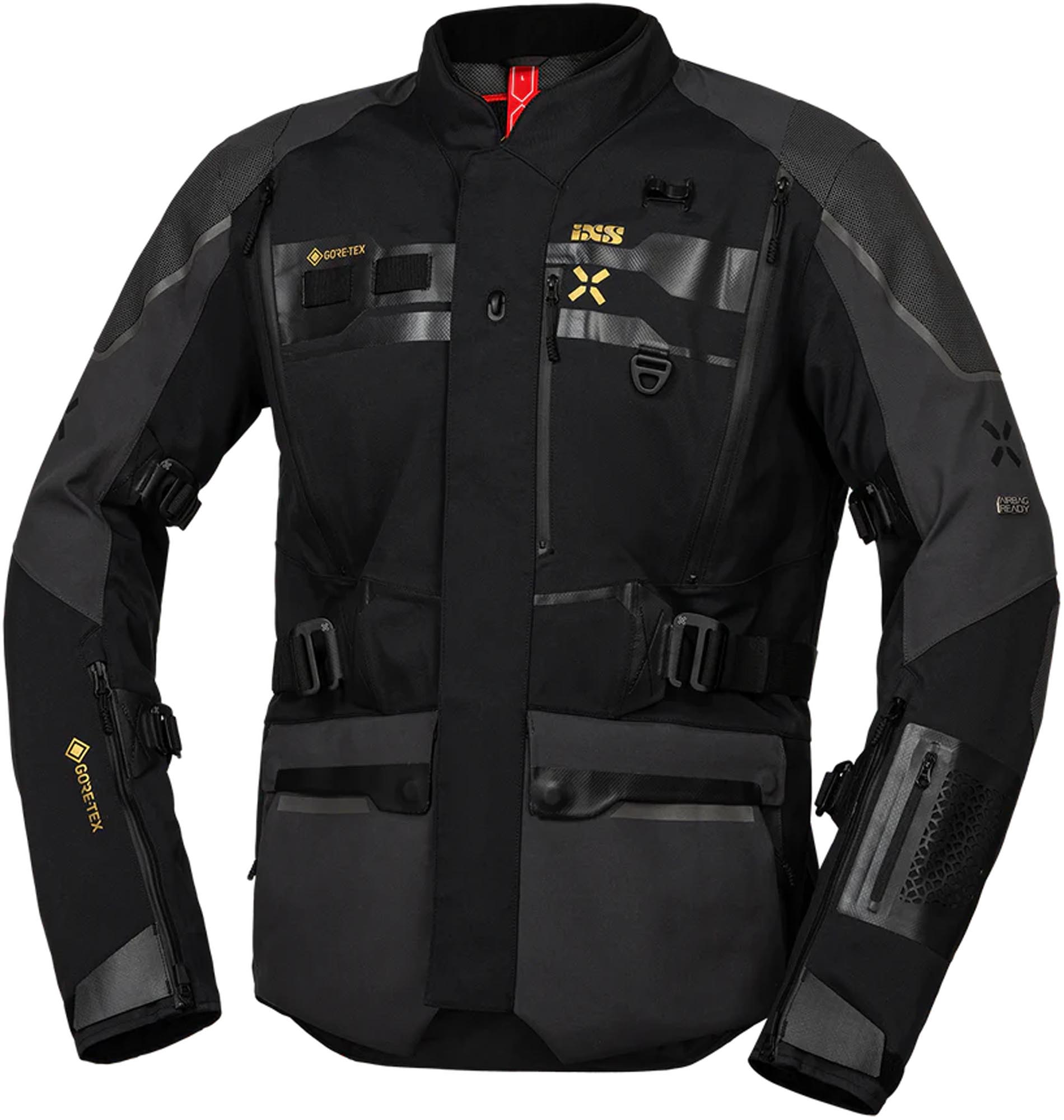 IXS Venture-GTX 1.0 Jachetă textilă impermeabilă pentru motociclete Negru/gri XS Figura 1