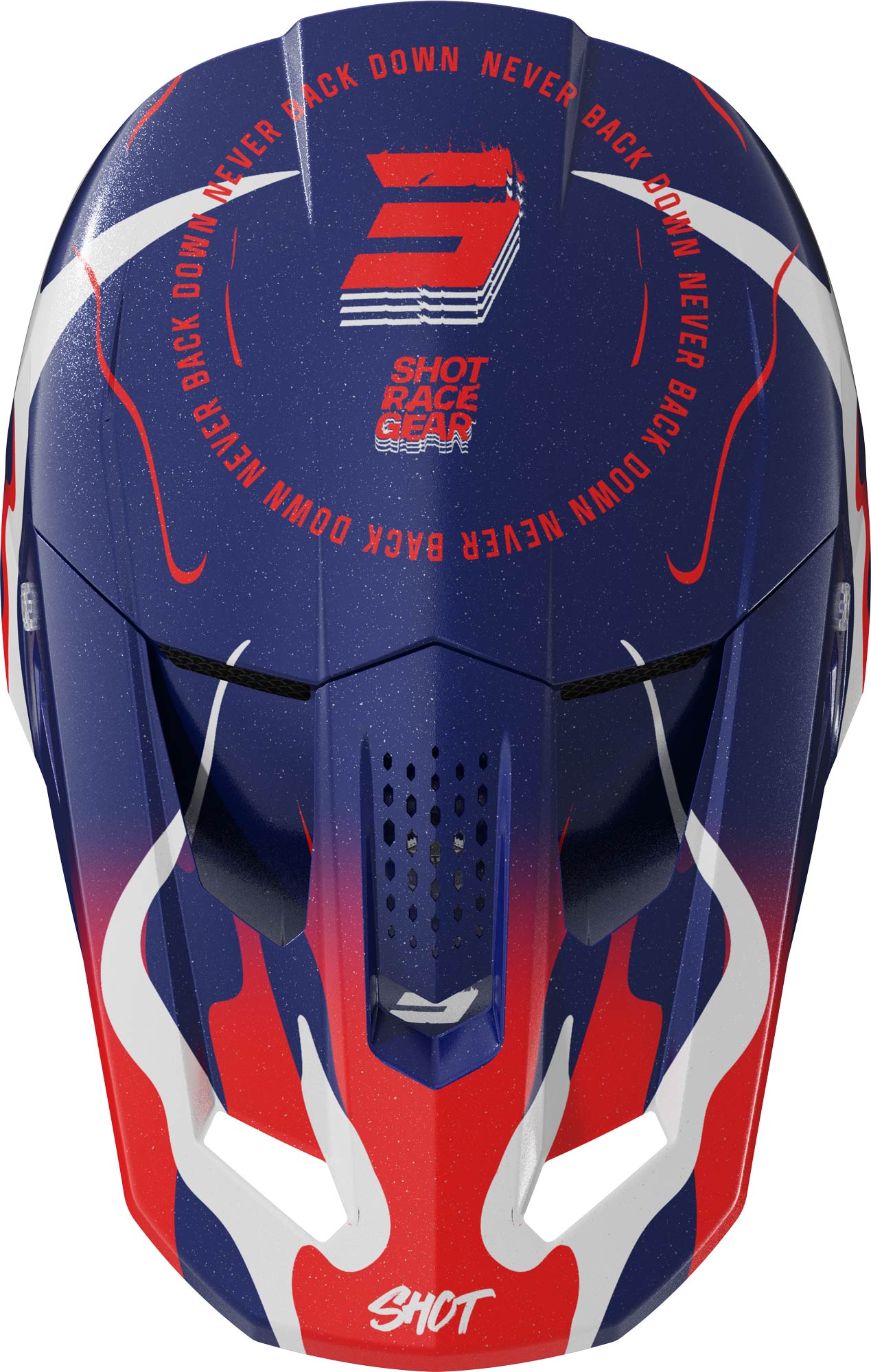 Shot Speed Beast Casco de motocross Azul/Rojo/Blanco XL (61/62) Figura 2