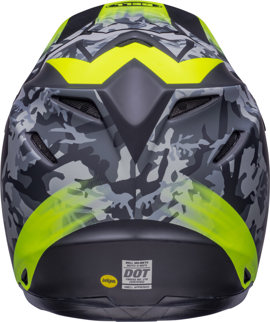Bell Moto-9 MIPS Venom Motocross hjälm svart/gul M Figur 6