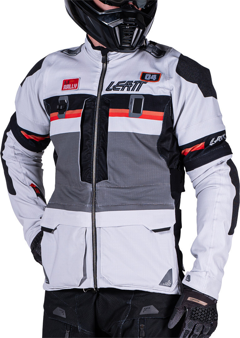 Leatt ADV Rally 5.5 Blouson textile de moto Gris clair/gris foncé/noir L Figure 27