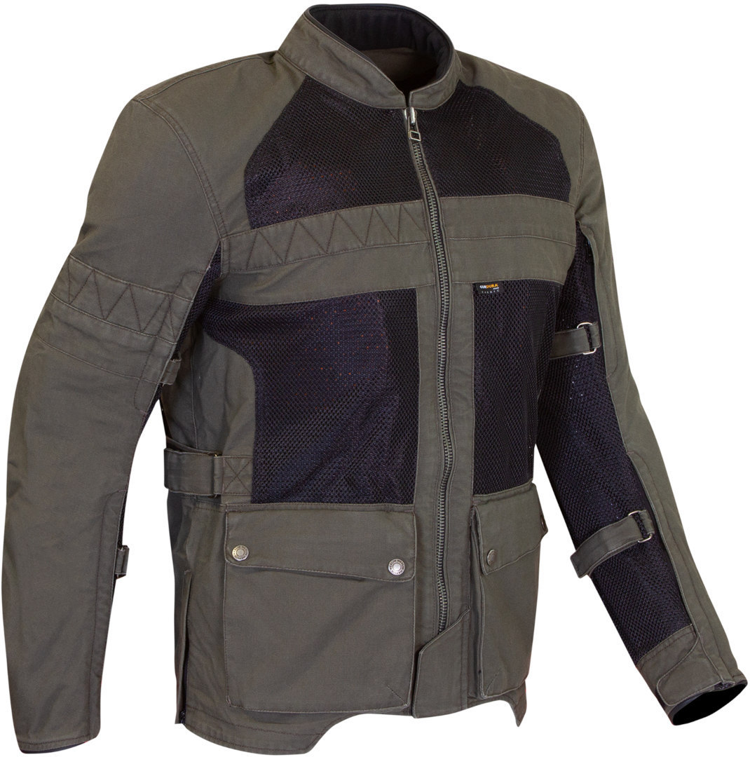 Merlin Mahala D3O Raid Explorer Motorcycle Textile Jacket olive L Figure 3