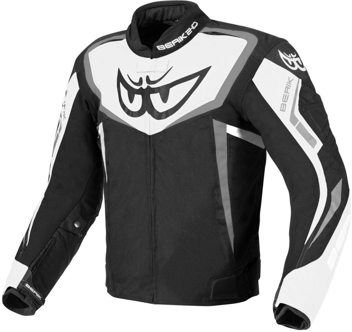 Berik Bad Eye Waterproof Motorcycle Textile Jacket black/white 56 Figure 1