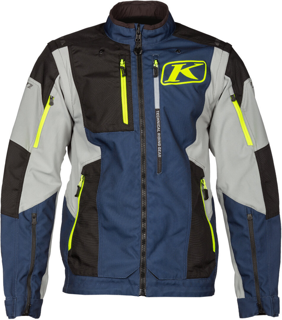 Klim Dakar Motorcycle Textile Jacket blue/white/yellow XL Figure 5