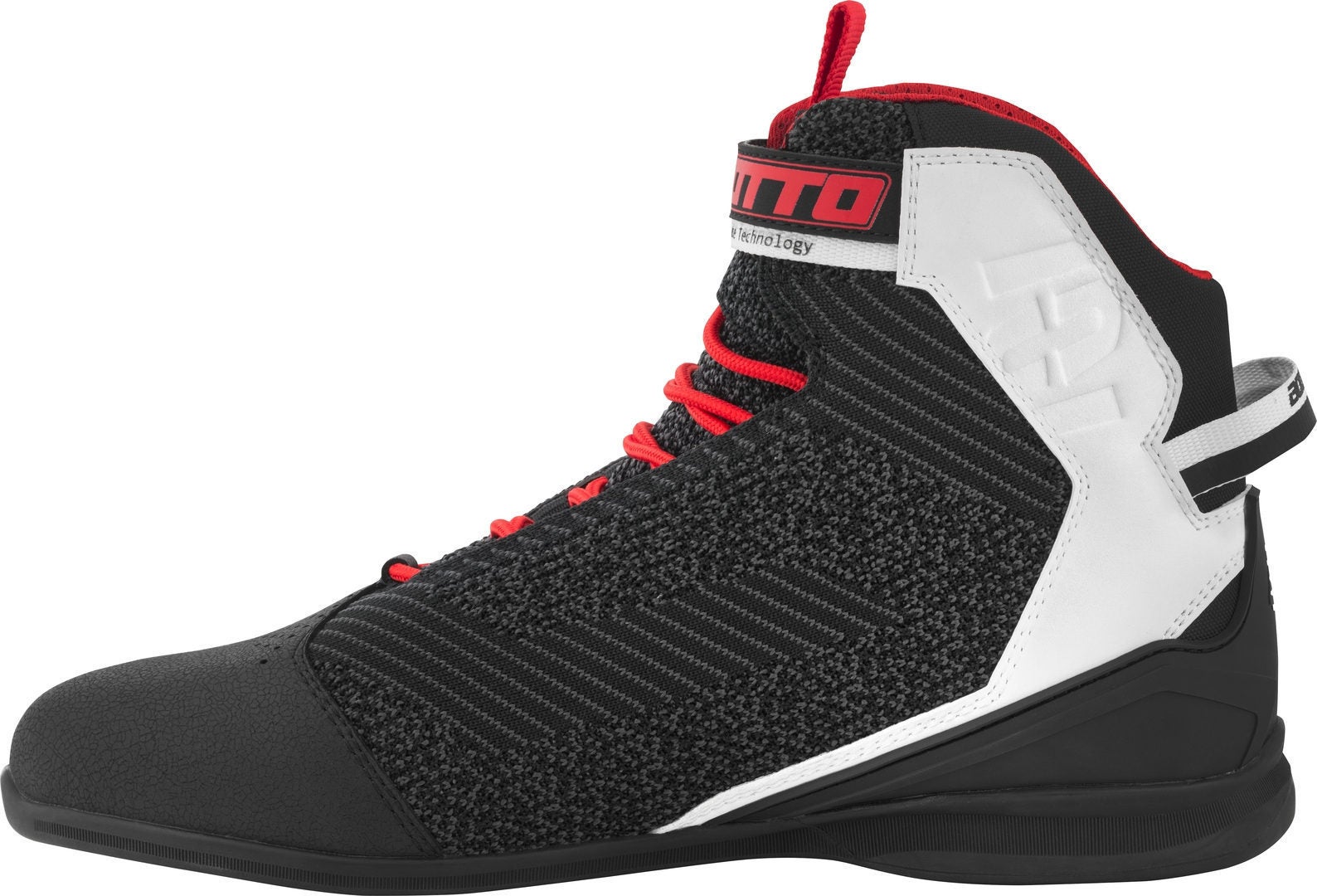 Bogotto Tokyo perforé Chaussures de moto Noir/Blanc/Rouge 48 Figure 4