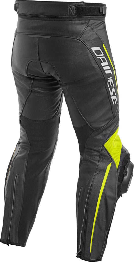 Dainese Delta 3 Motorcykel læderbukser sort/gul 48 Figur 2