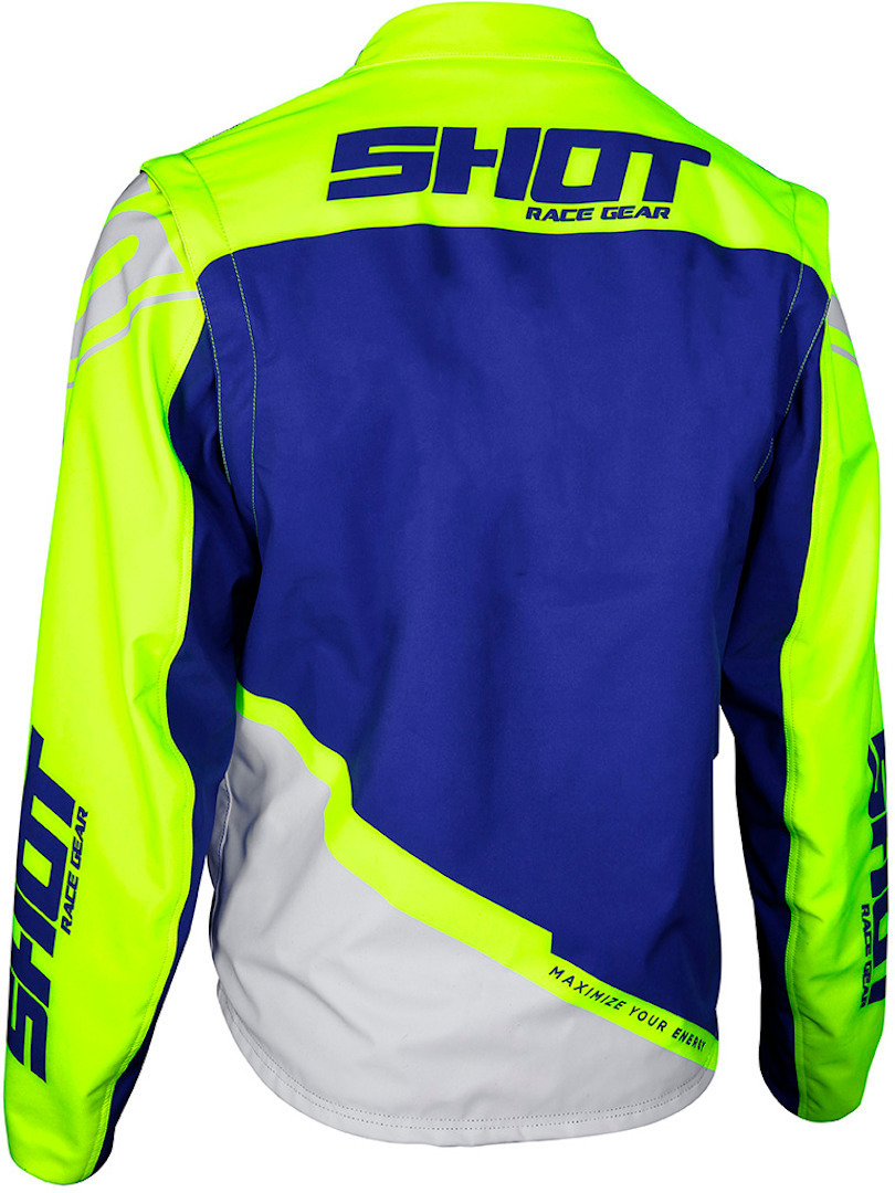 Shot Softshell Lite Kurtka motocross niebieski/neonowo-żółty S Rysunek 2