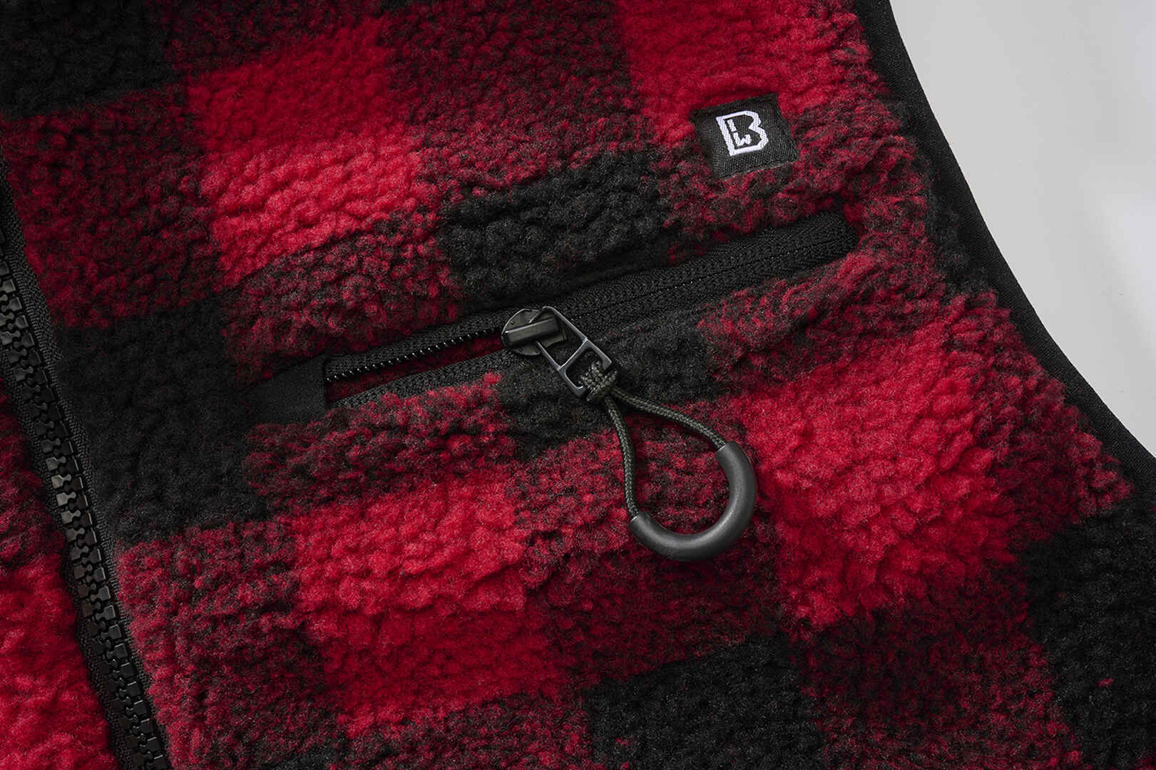 Brandit Teddyfleece Weste rot/schwarz L Abbildung 2