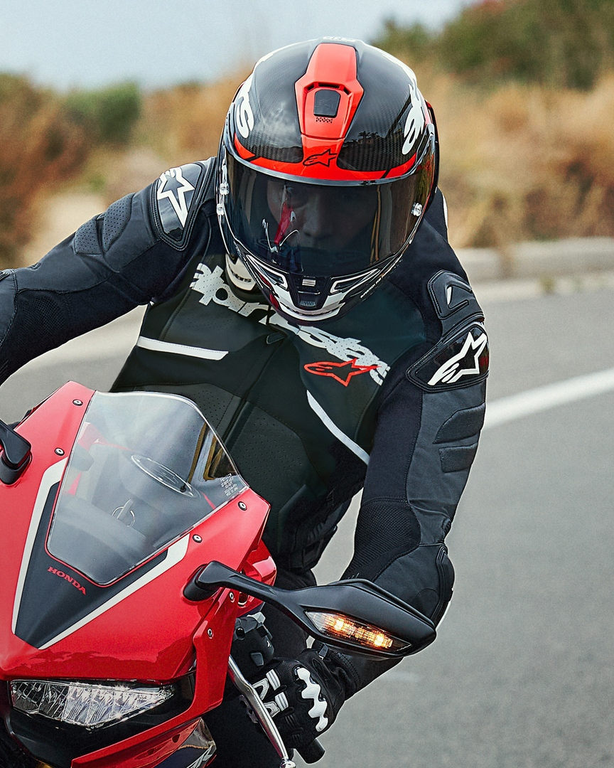 Alpinestars Supertech R10 Element Carbon Helm schwarz/rot/weiß M (57/58) Abbildung 13