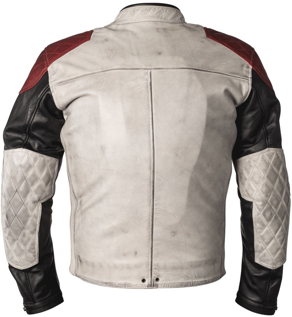 Helstons Tracker Motorcycle Leather Jacket white/red/black 4XL Figure 2