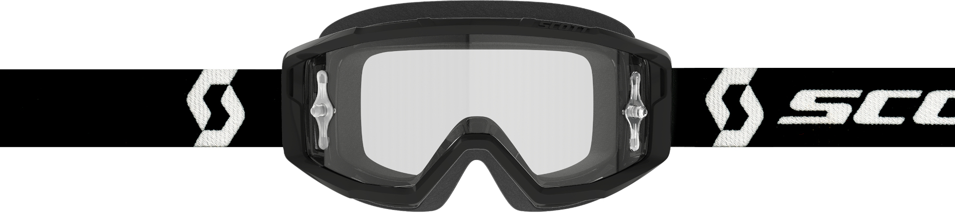 Scott Primal Clear Motocrossglasögon svart/vitt Figur 3