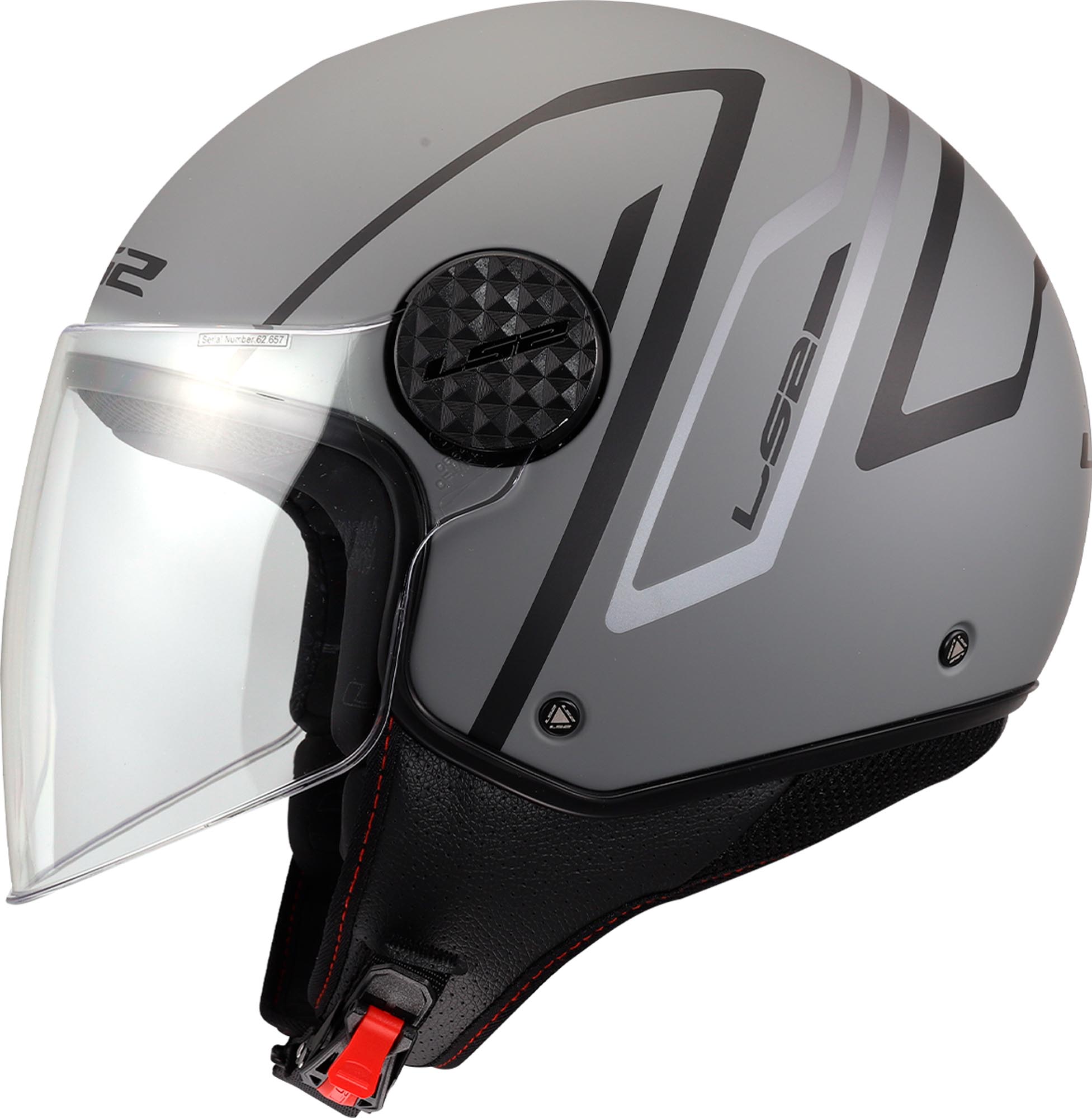 LS2 OF558 Sphere Lux II Minim Casque à face ouverte noir/gris M (57/58) Figure 10