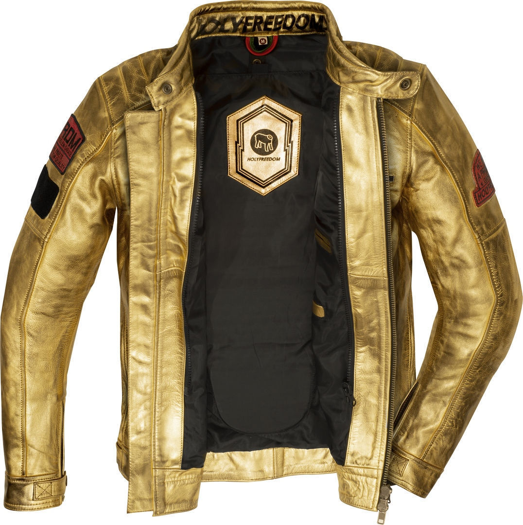 HolyFreedom Zero Lingotto Motorrad Lederjacke M Abbildung 3