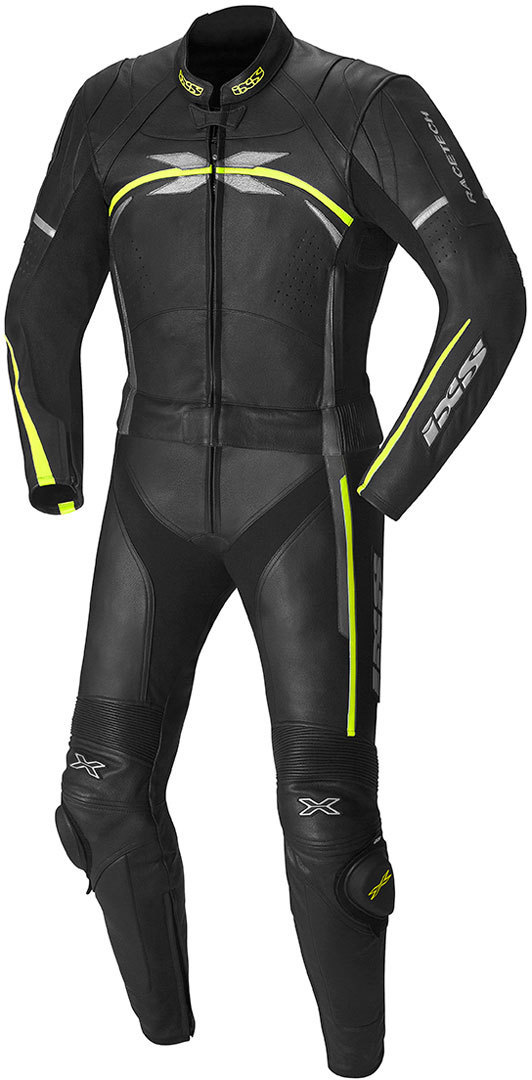 IXS Camaro Tuta in pelle a due pezzi nero/giallo 52 Figura 1