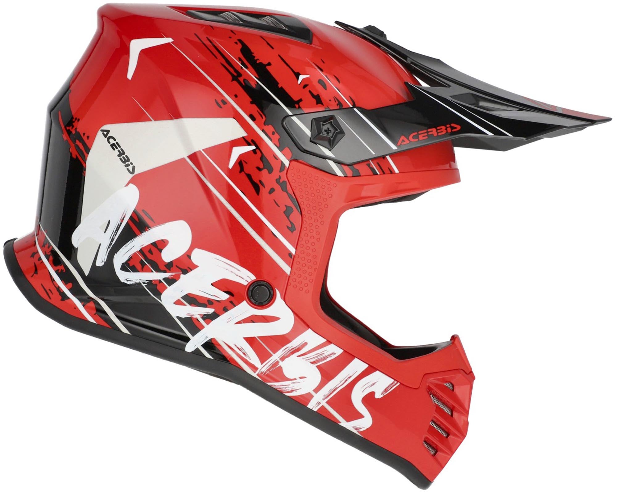 Acerbis Profile Scratch Casco da motocross giovanile rosso/bianco/nero Y/M (49/50) Figura 2