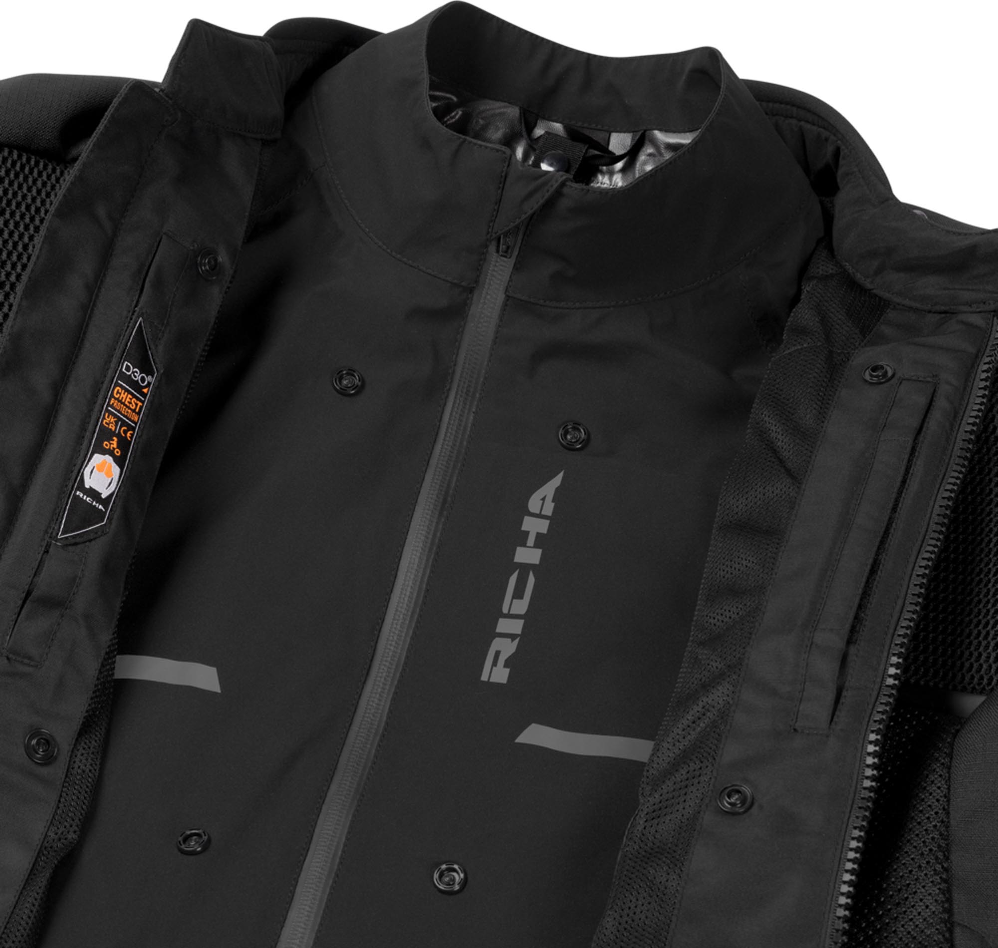 Richa Airstream X-2 waterproof Motorcycle Textile Jacket black 2XL Figure 3