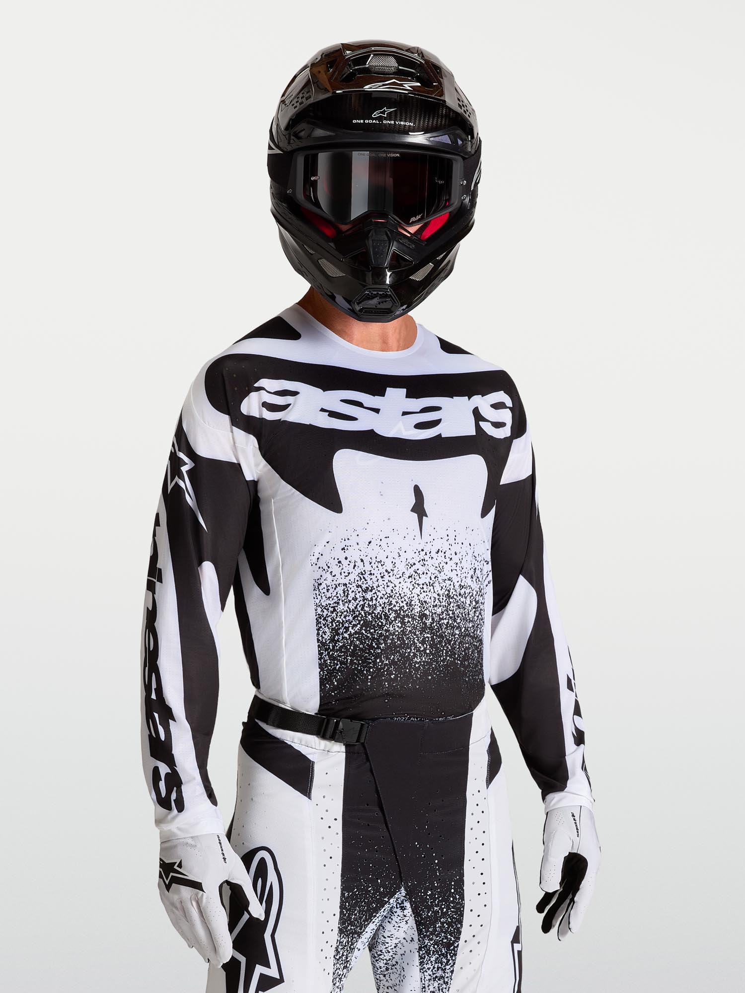 Alpinestars Techstar Swan Motocrosstrøje hvid/sort M Figur 4