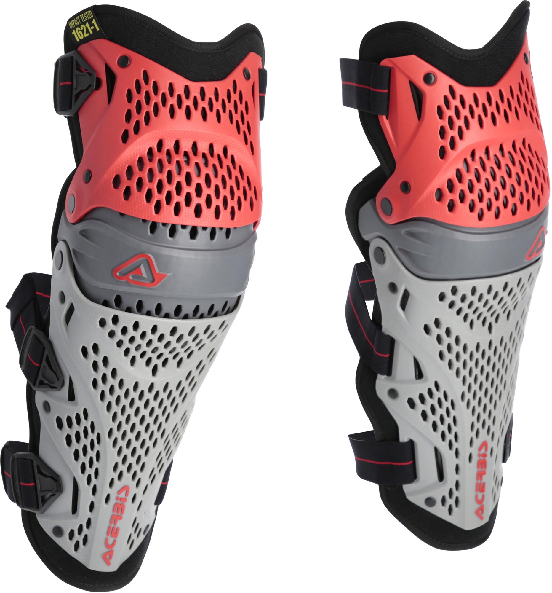 Acerbis Impact Pro Protecții pentru genunchi Roșu/Gri Figura 4