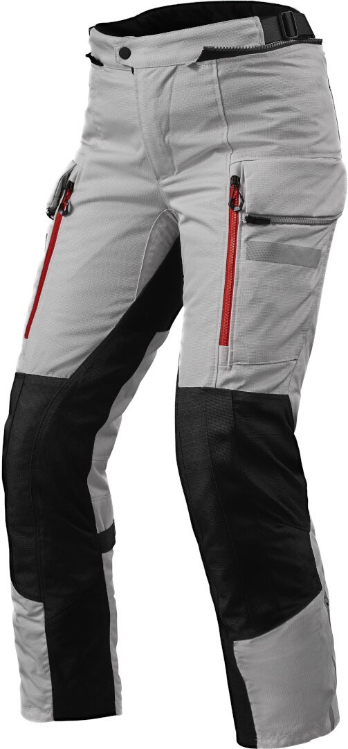 Revit Sand 4 H2O Damer Motorcykel Tekstil Bukser sølv/sort Long 40 Figur 1