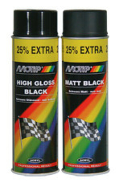 MOTIP-DUPLI MOTIP Matt Black Satin Paint - Spray 500 ml Figur 1