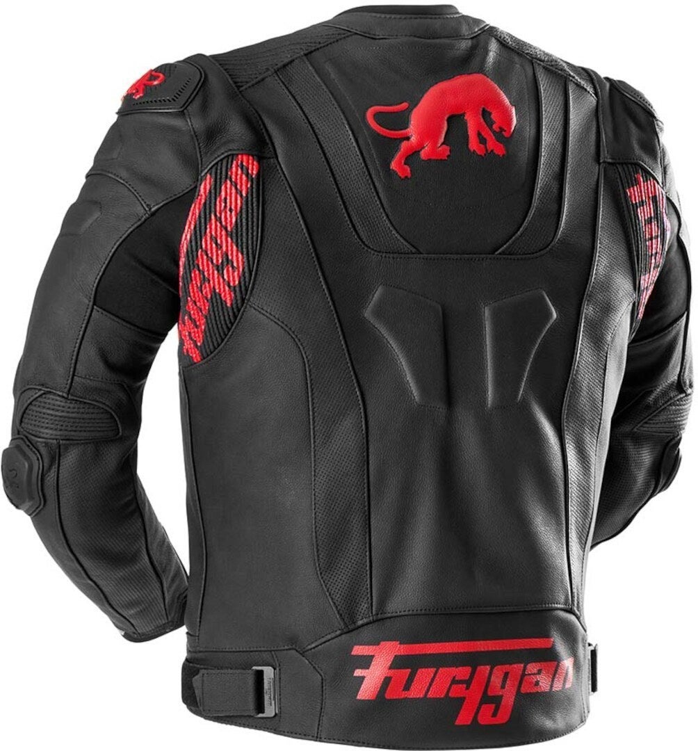 Furygan Raptor Evo 3 Motorcycle Leather Jacket black/red 3XL Figure 2