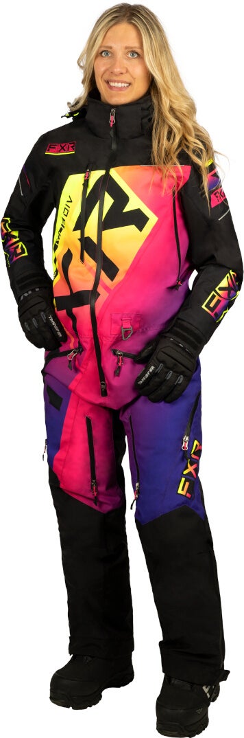 FXR CX Lite 2023 Ladies One Piece Snowmobile Suit nero/multicolore 6 Figura 1