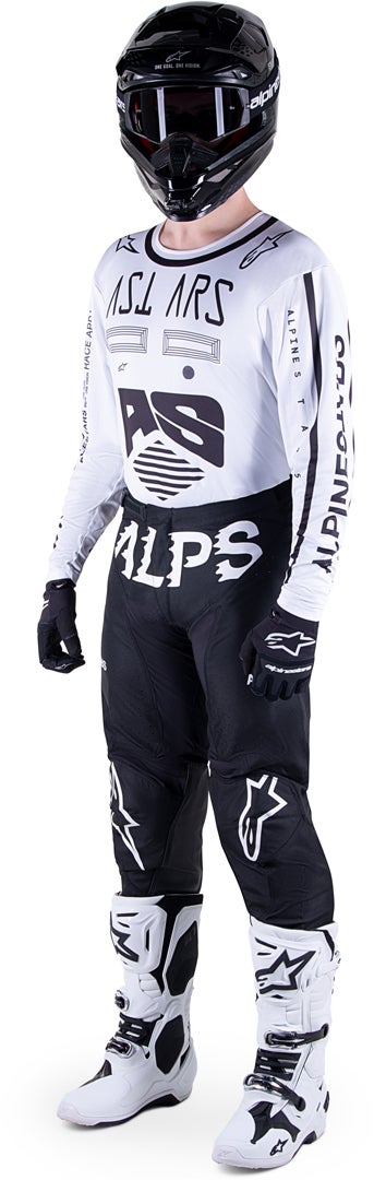 Alpinestars Racer Found Motocross Jersey weiß M Abbildung 3