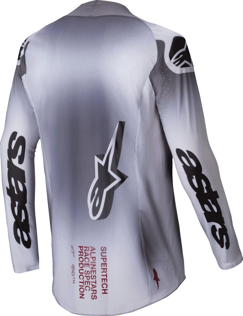 Alpinestars Supertech Maker Motocross Jersey silver/black XXL Figure 2