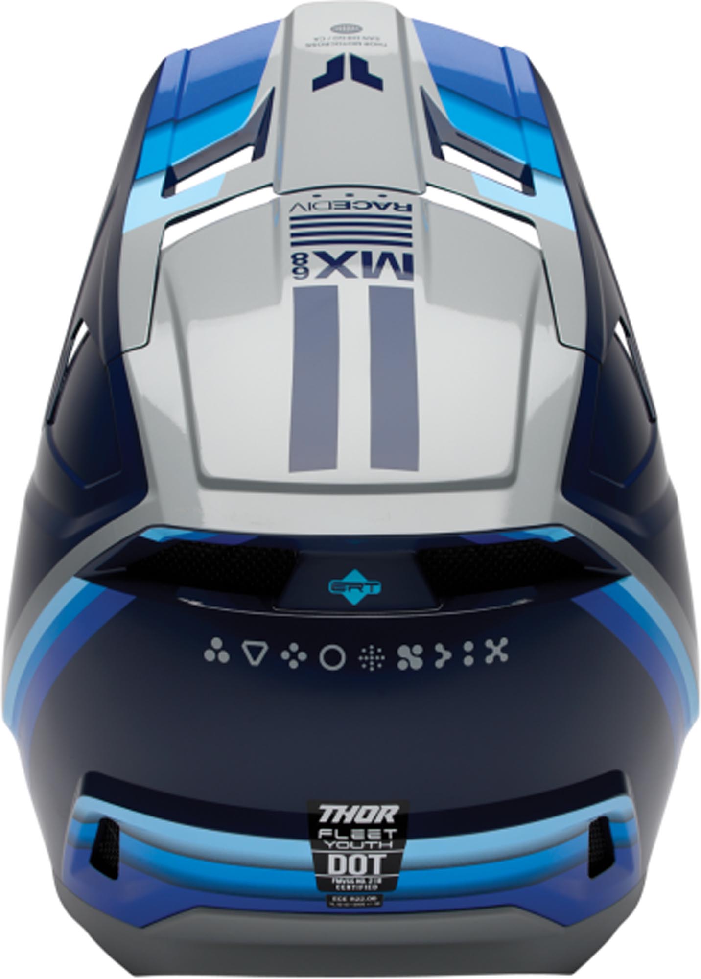 Thor Fleet Defy Cască de motocross pentru tineret negru/galben-neon S (47/48) Figura 3