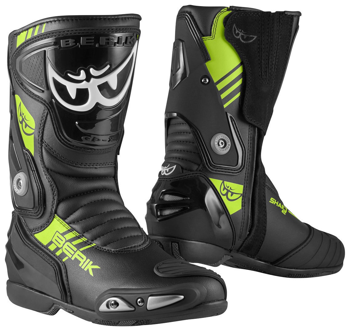 Berik Shaft 3.0 Motorcycle Boots black/neon-yellow 44 Figure 1