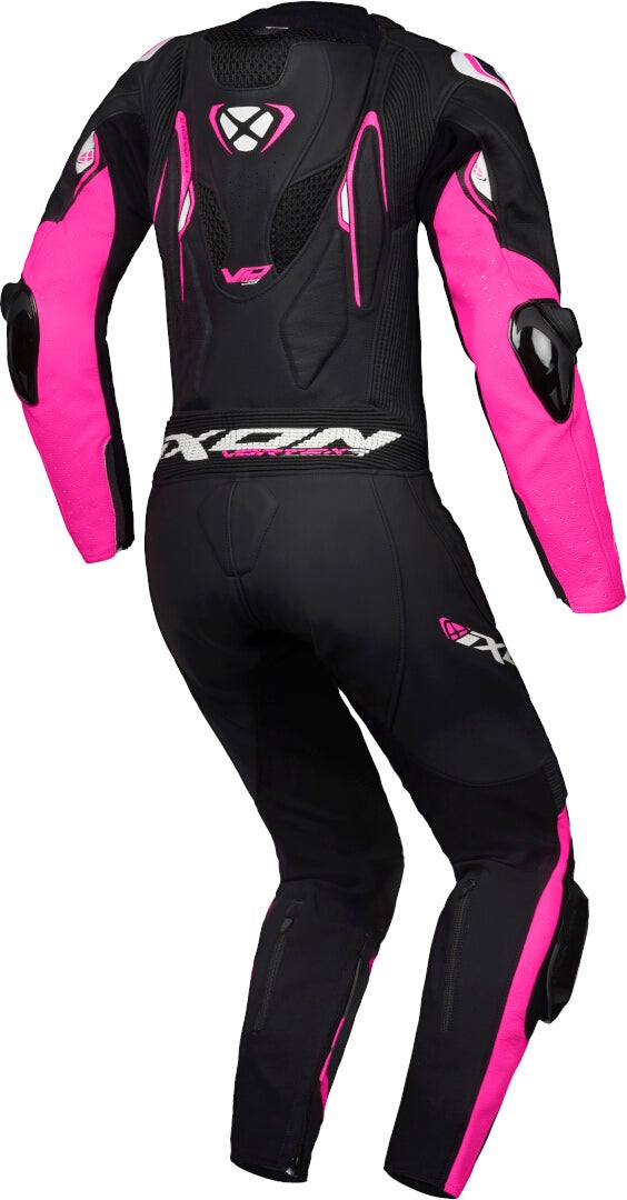 Ixon Vortex 3 Damer 1-delt motorcykel læderdragt sort/pink S Figur 2