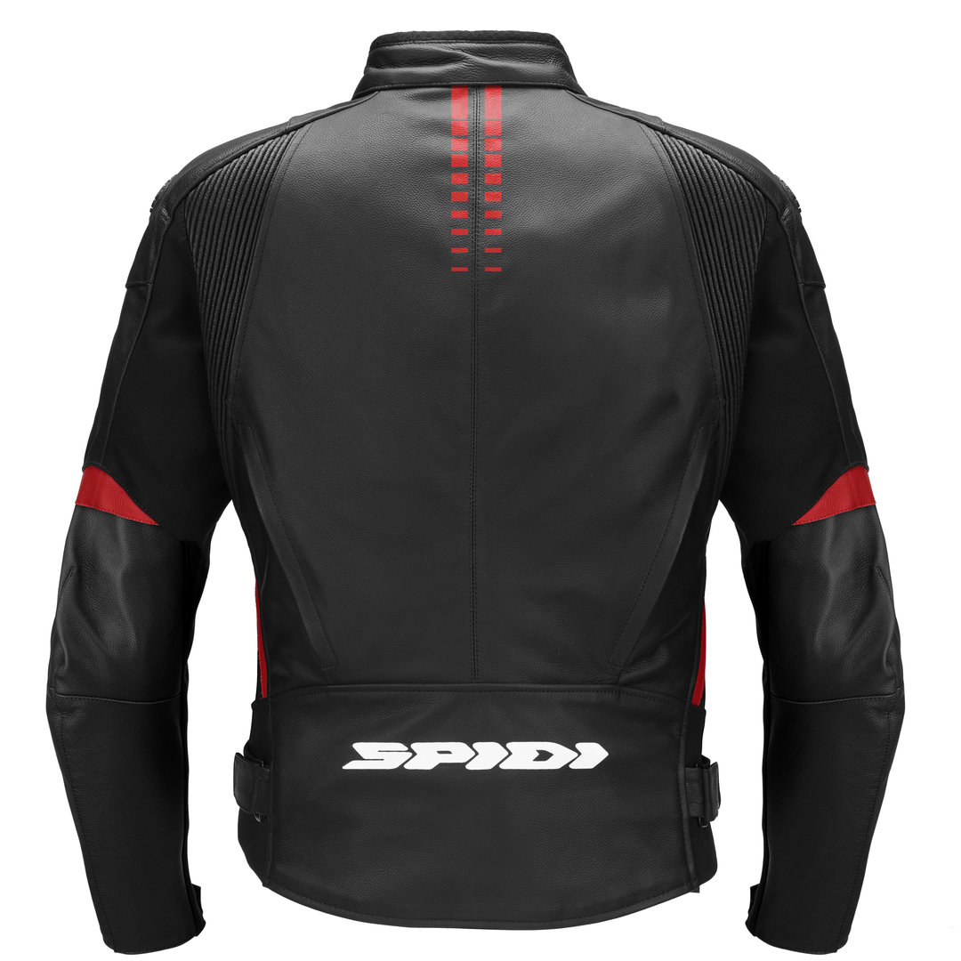 Spidi NKD-1 Motorcycle Leather Jacket black/red 60 Figure 2