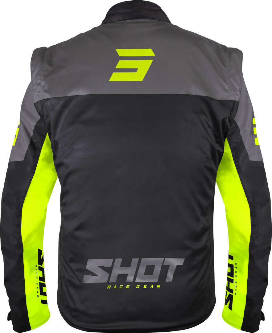 Shot Softshell Lite Giacca Motocross nero/giallo neon L Figura 2