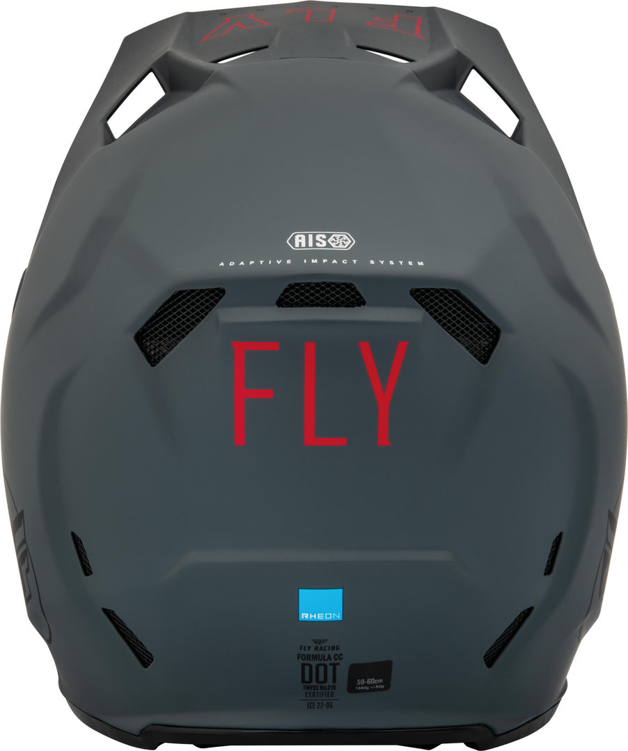 Fly Racing Formula CC Centrum Capacete de Motocross preto fosco/cinza S (56) Figura 3