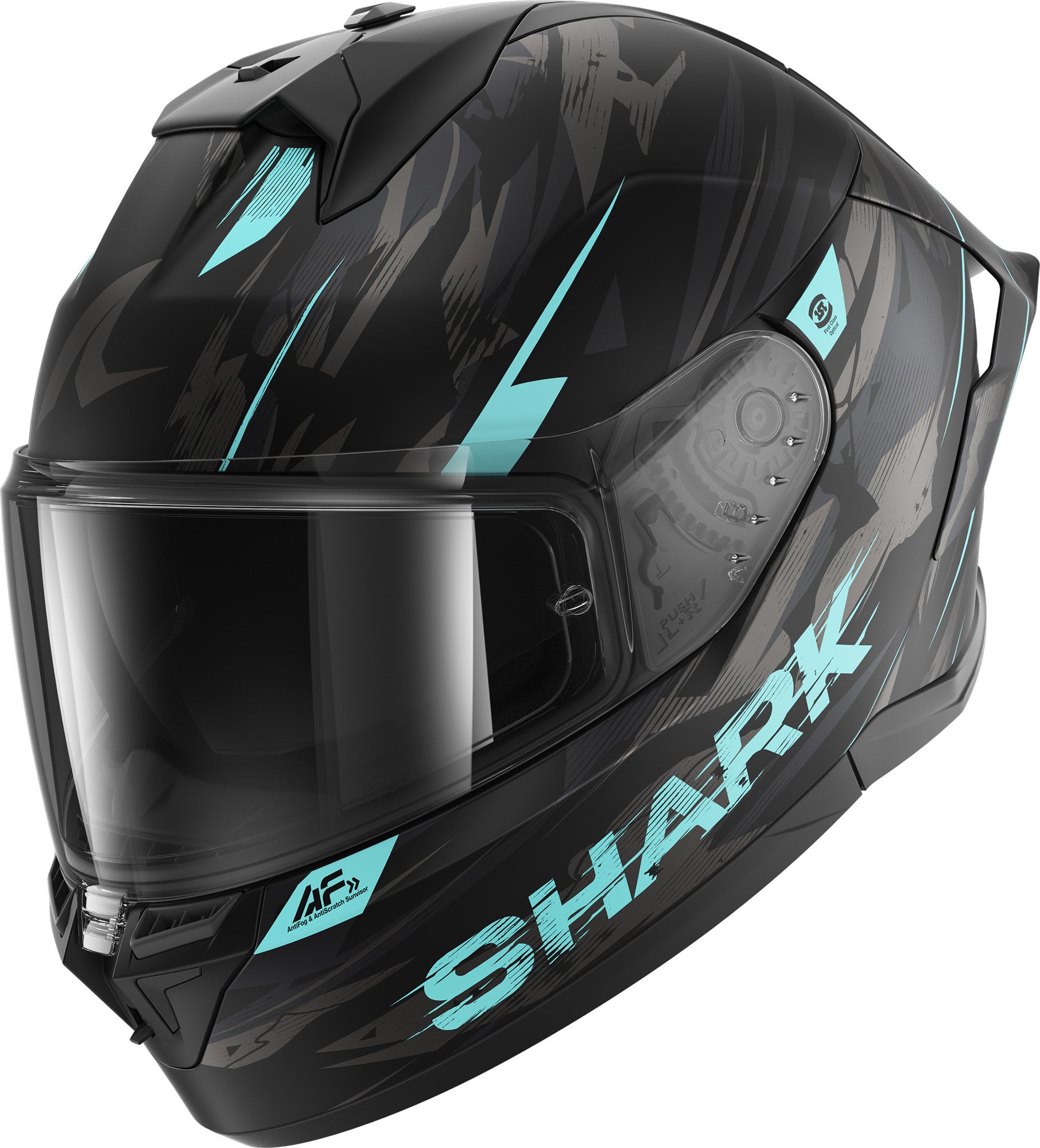 Shark Skwal Cup Inkrider Cască Negru/Argintiu/Albastru M (57/58) Figura 1