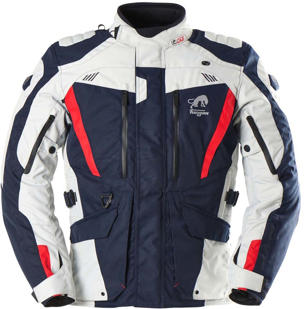 Furygan Apalaches Evo Motorcycle Textile Jacket blue/white/red 5XL Figure 1