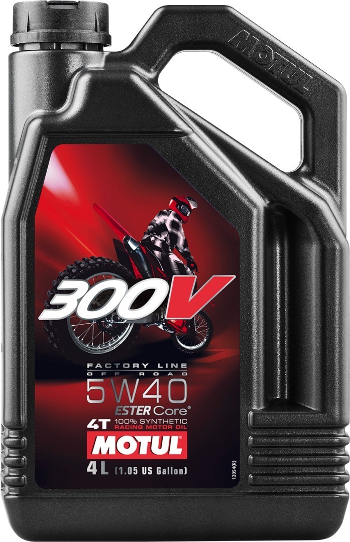 MOTUL 300V 4T Factory Line Off Road 5W40 Motor olja 4 Liter Figur 1