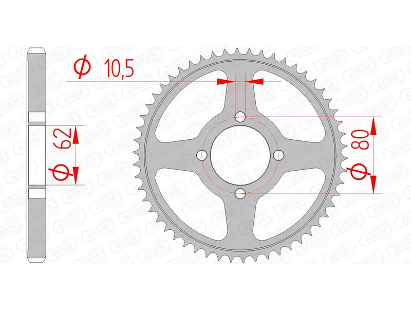 AFAM Couronne acier standard 12224 - 428 Figure 2