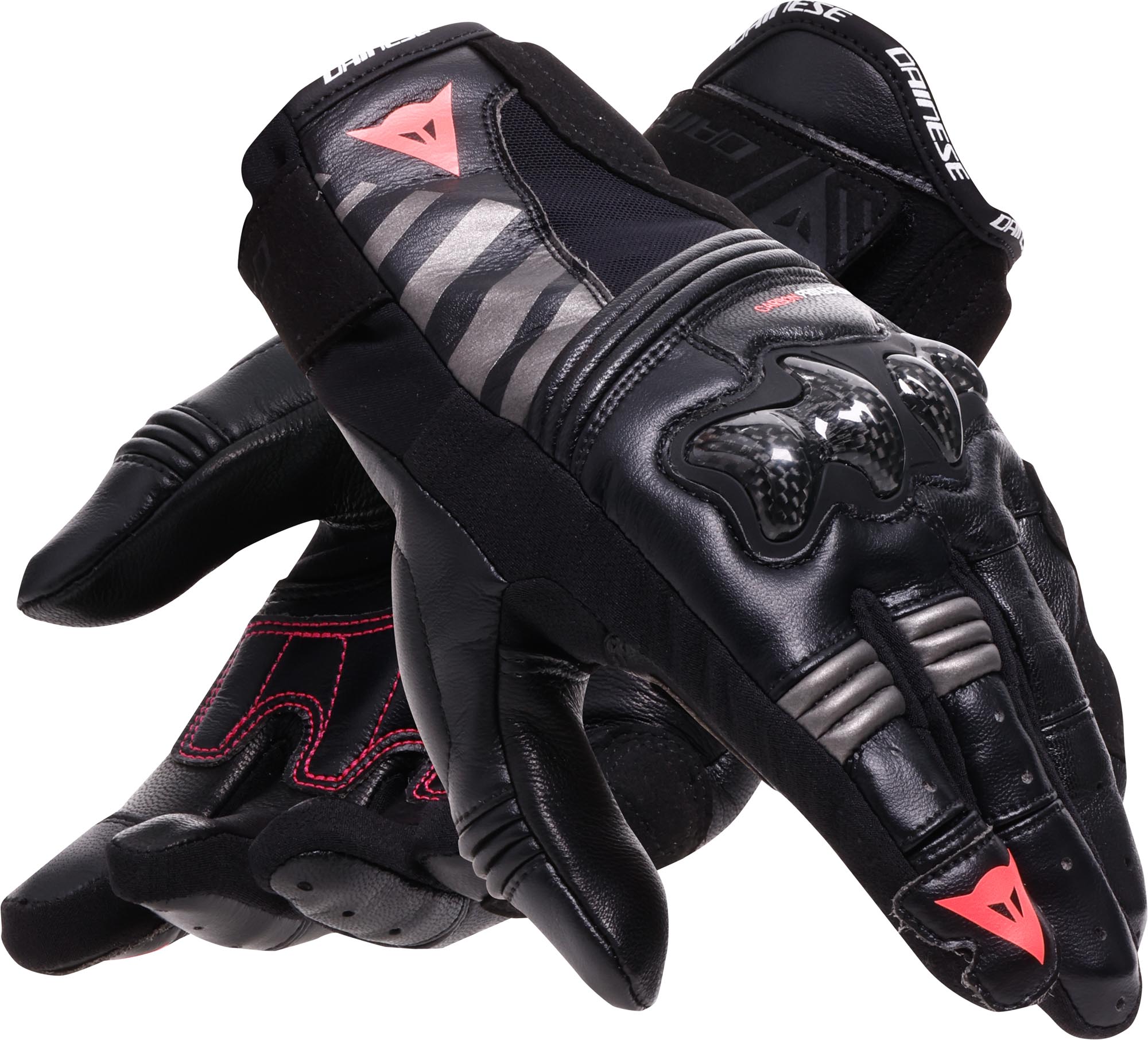 Dainese Reacto Carbon Short Damen Motorradhandschuhe schwarz/rosa XL Abbildung 5